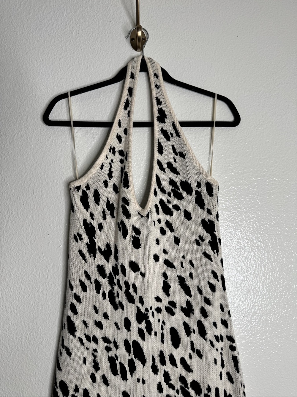 NWT Reformation Parry Cotton Knit Halter Dress size Large - Picture 5 of 12